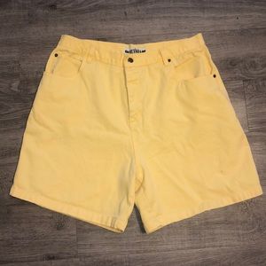 Yellow Nevada Mom Shorts